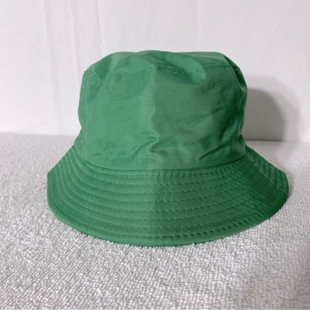 Reversible Green Black Bucket Hat